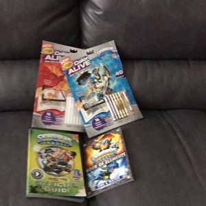 3 Skylanders books + one free book